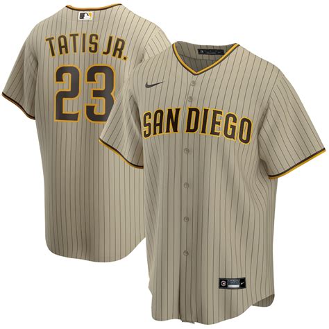 men's san diego padres nike tan alternate replica team jersey|san diego padres uniforms.